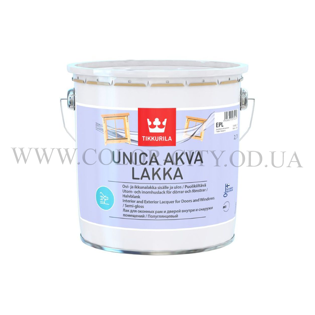 

Акрилатный лак для дерева Tikkurila Unica Akva Lakka 2.7л