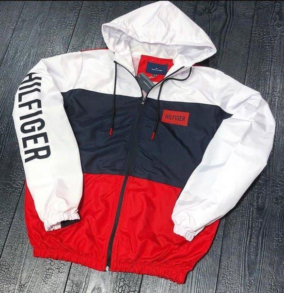 

Модная мужская водоотталкивающая куртка Hilfiger (три модели) 46, Модель 2