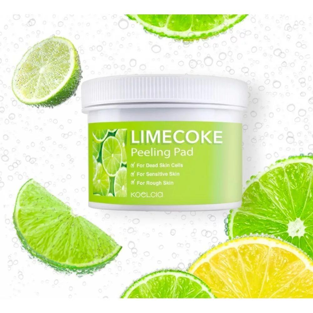 

Koelcia Отшелушивающие подушечки с экстрактом лайма Lime Coke Peeling Pad (120 ml-70 pads)