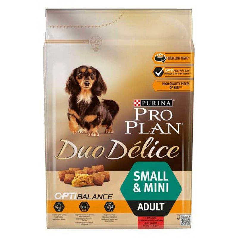 

Сухой корм Pro Plan Small & Mini Adult Duo Delice Beef 0,7кг