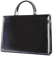 Жіноча ділова сумка з еко шкіри Jurom чорна, фото 1