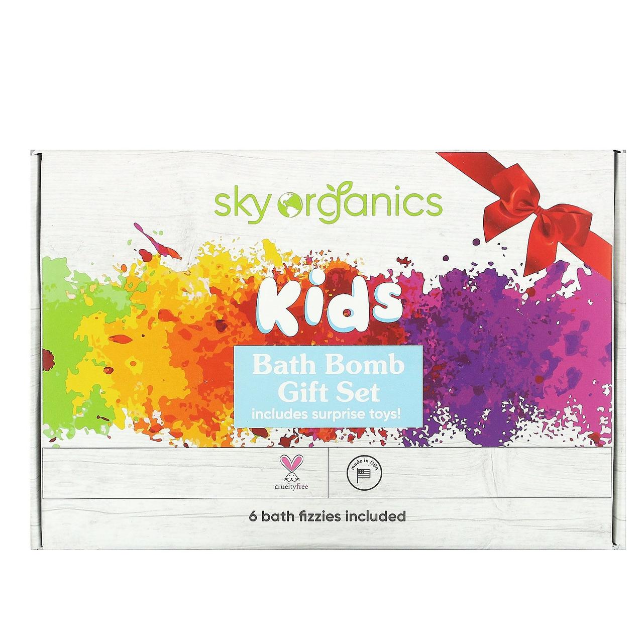 

Sky Organics, Детские бомбочки для ванны с игрушками-сюрпризами, 6 шт