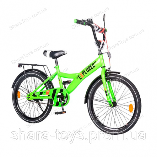 

Велосипед детский 2-х колесный EXPLORER green 20" дюймов