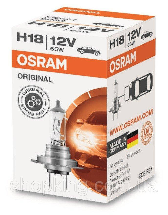 

Автолампа OSRAM H18 64180L 65W 12V PY26D-1 10X1