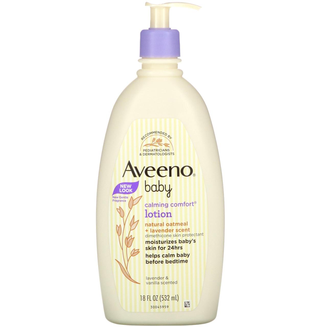 

Aveeno, Baby, Calming Comfort Lotion, Lavender & Vanilla, 18 fl oz (532 ml