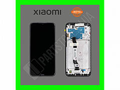Дисплей Xiaomi Redmi Note 8 Black (5600050C3J00) сервисный оригинал в сборе с рамкой