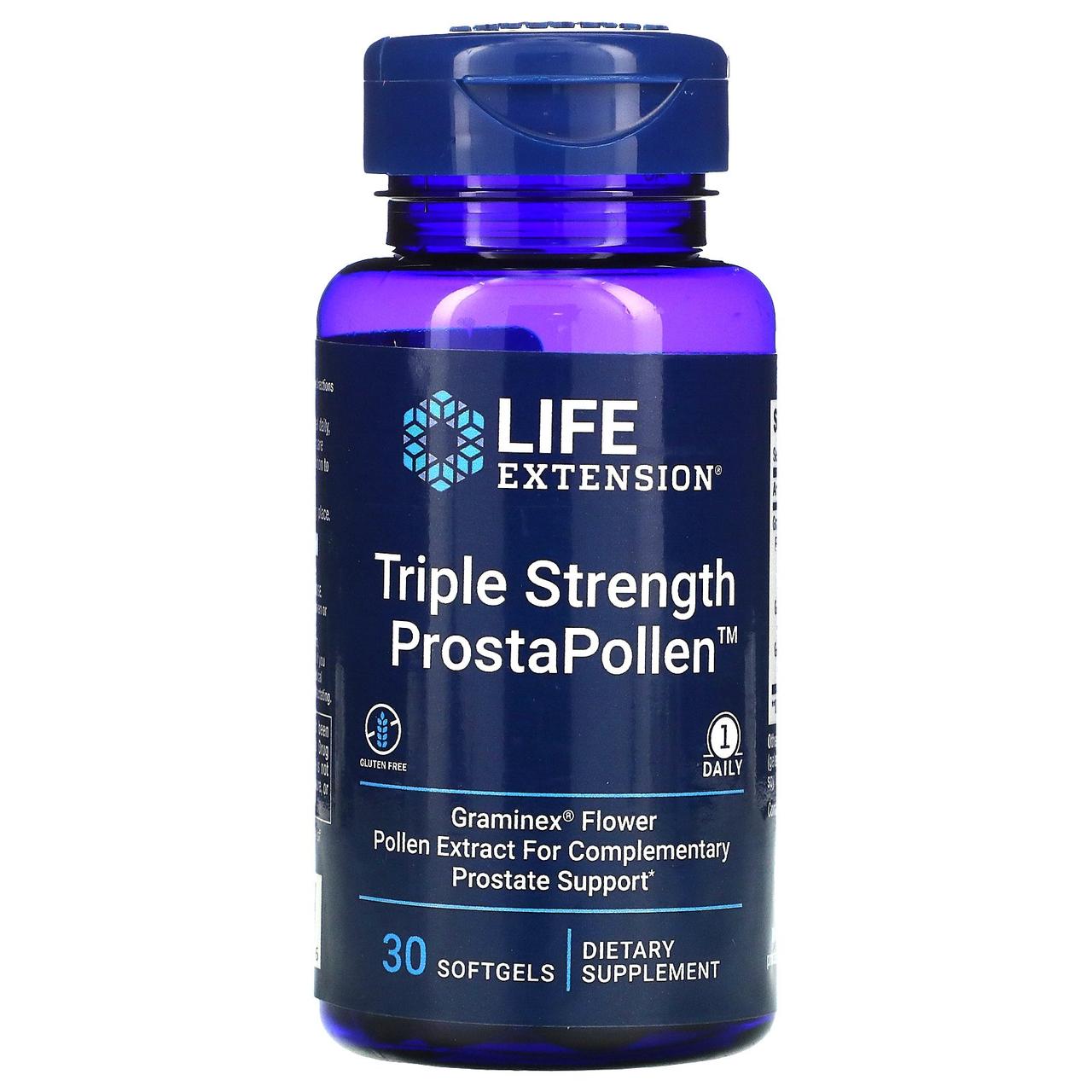 

Life Extension, Triple Strength Prostate Pollen, 30 Softgels