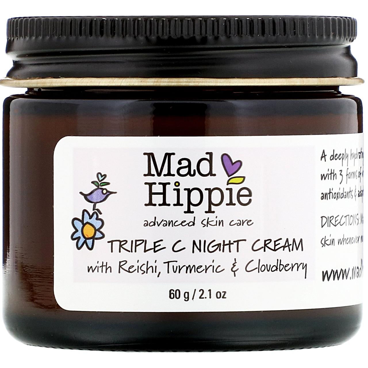 

Mad Hippie Skin Care Products, Triple C, ночной крем, 60 г (2,1 унции)