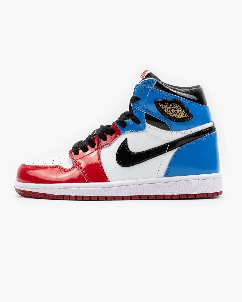 

Мужские кроссовки Nike Air Jordan 1 Retro High Blue Red / Найк Аир Джордан 1 Ретро Высокие Синие Красные 41, Синий с красным