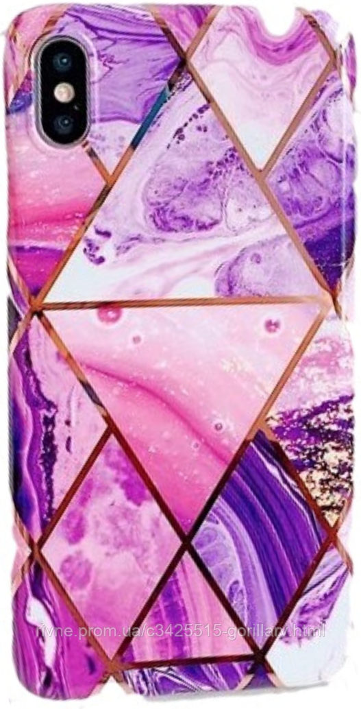 

Чехол STR Geometric Marble для iPhone 11 - Purple/Rose