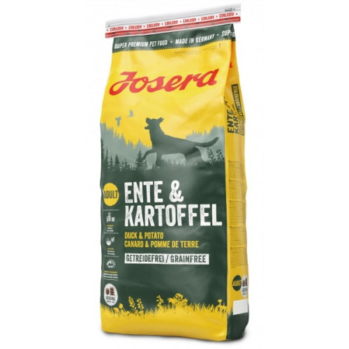 

Сухой корм Josera Adult Grainfree Ente & Kartoffel беззерновой для взрослых собак, с мясом утки, 15 кг