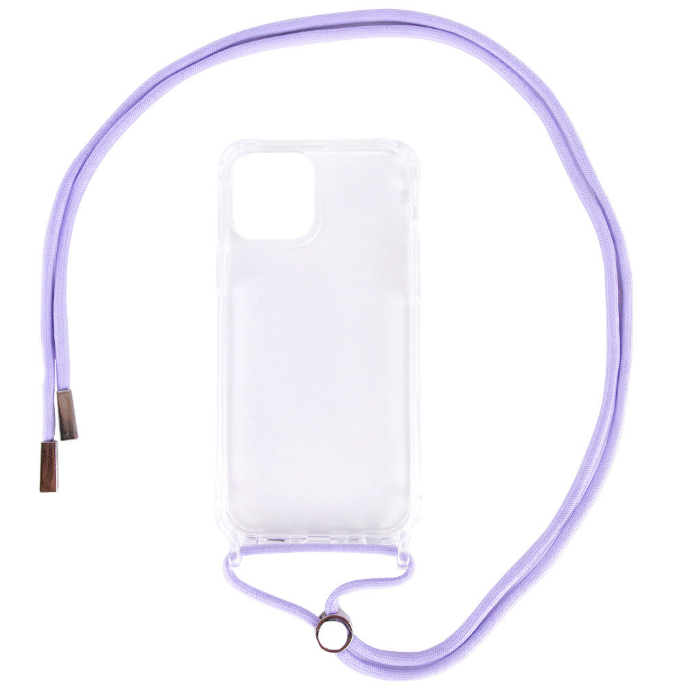 

Чехол TPU Crossbody Transparent для Apple iPhone 11 (6.1, Сиреневый