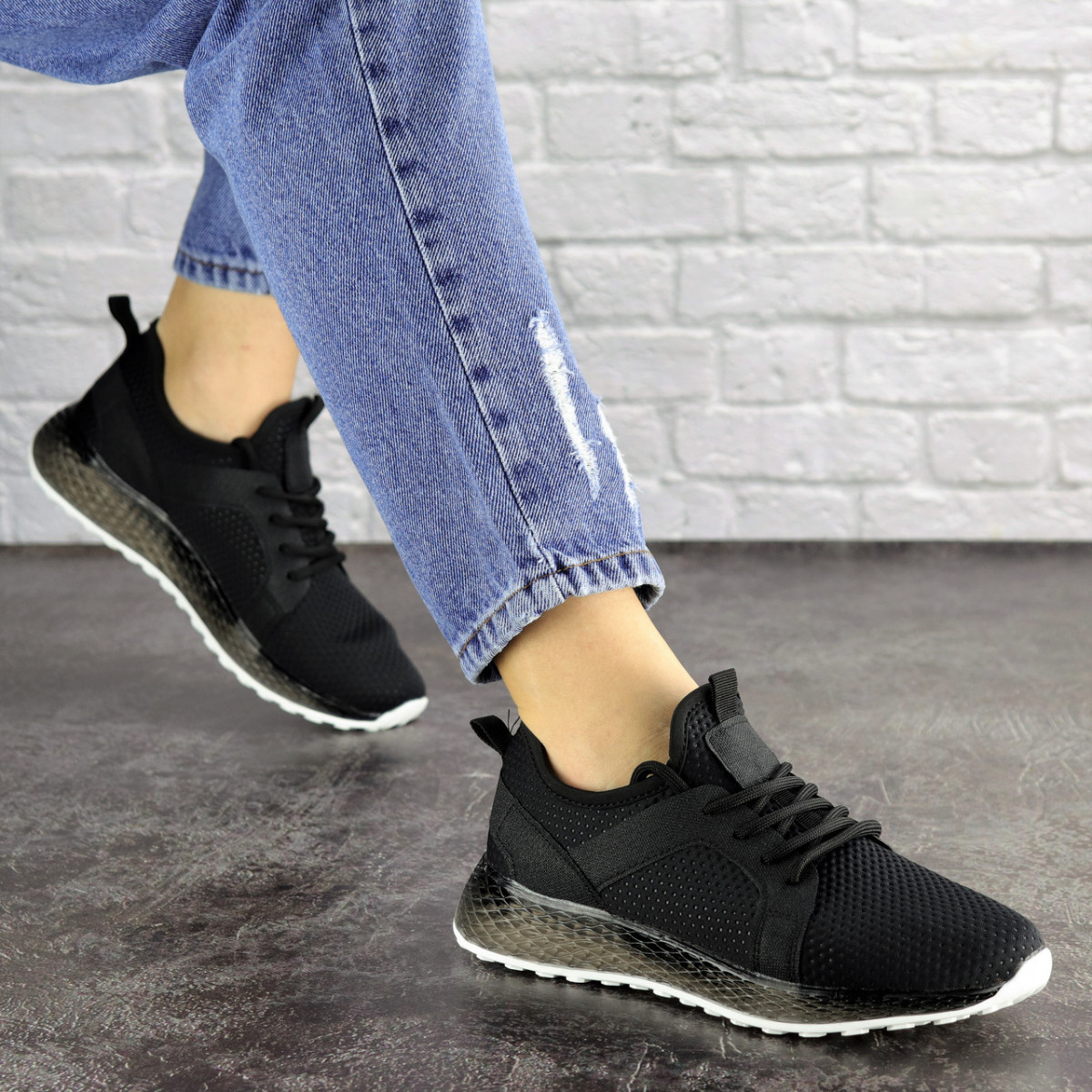 

Женские кроссовки Fashion Meeko 1670 37 размер 24 см Черный