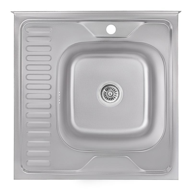 

Кухонная мойка Lidz 6060-R Decor 0,6 мм (LIDZ6060RDEC06), Нерж.сталь