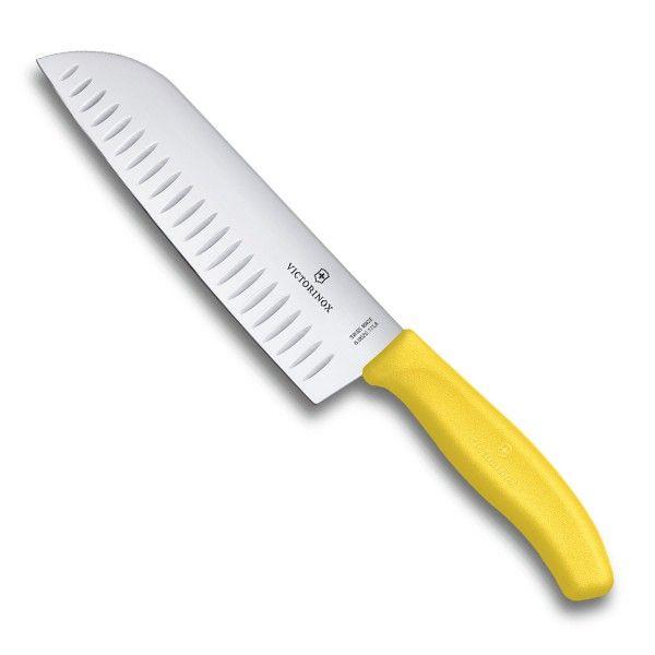 

Кухонный нож Victorinox Santoku 17 см Желтый (6.8526.17L8B)