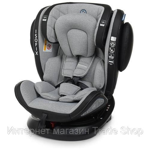 

Автомобильное кресло EVOLUTION Isofix 1045 детское, автокресло, изофикс, поворотное от 0 до 12 лет, Серый