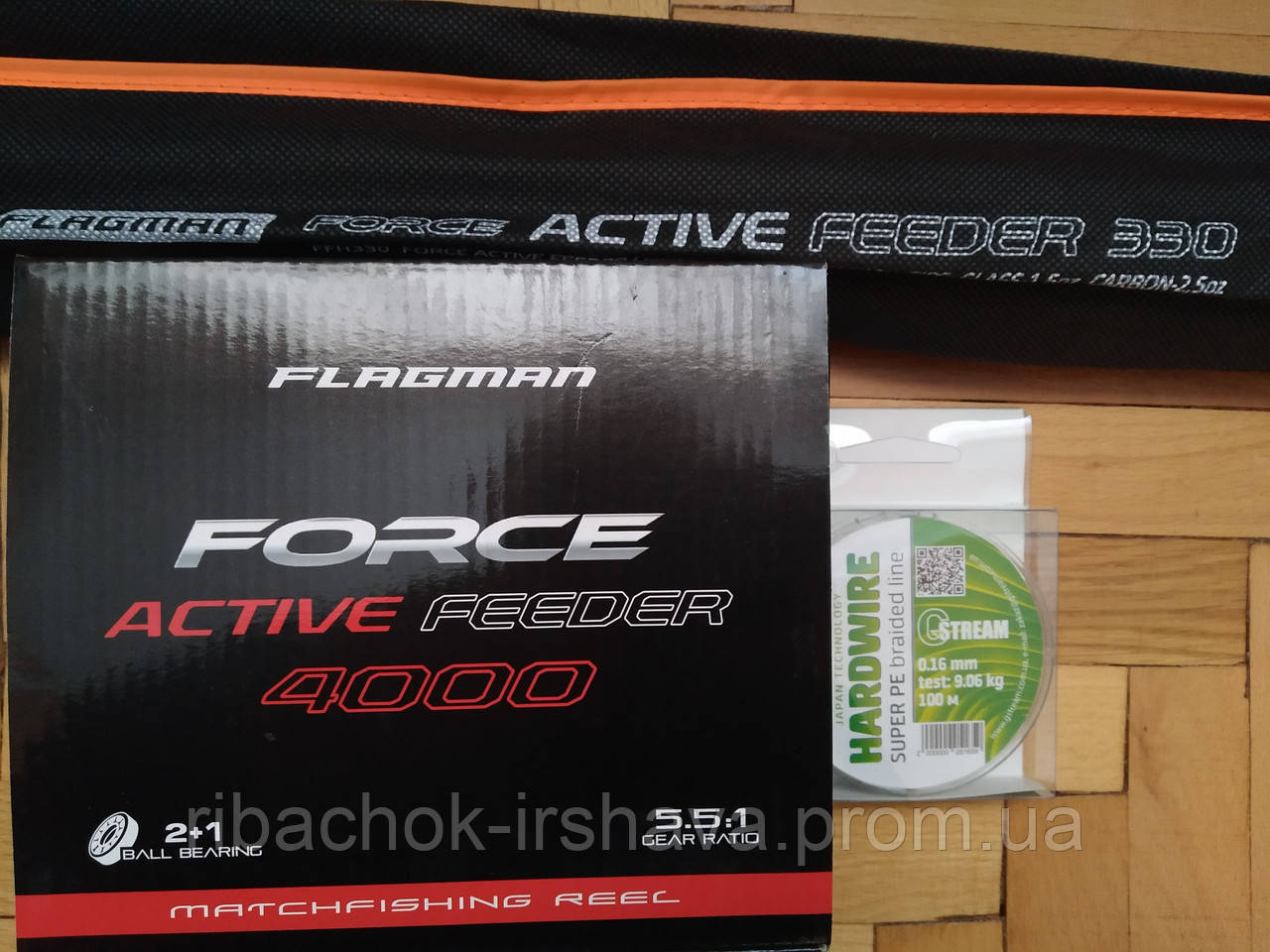 

ФИДЕРНЫЙ НАБОР Flagman Force Active Feeder ( Фидерное удилище 3.3 м (120 г) + Катушка 4000 + Шнур )