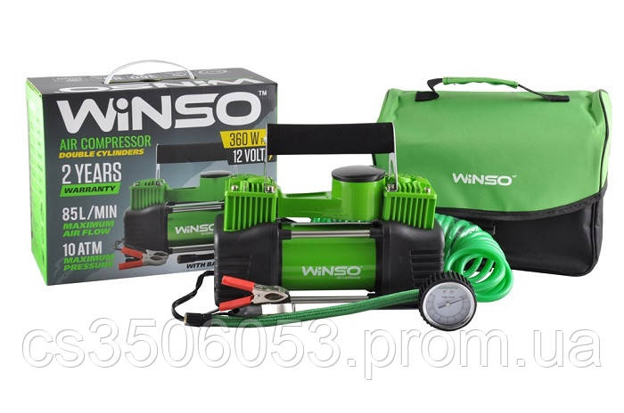 

Компрессор - два цилинд - "Winso" 125000 - 12v - 360вт - 85л - 10атм - 30А (с дефлятором) (8шт/ящ)