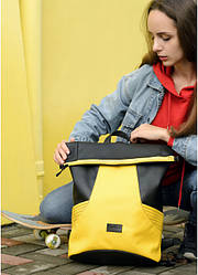 Рюкзак рол Sambag RollTop MQN Чорний з жовтим