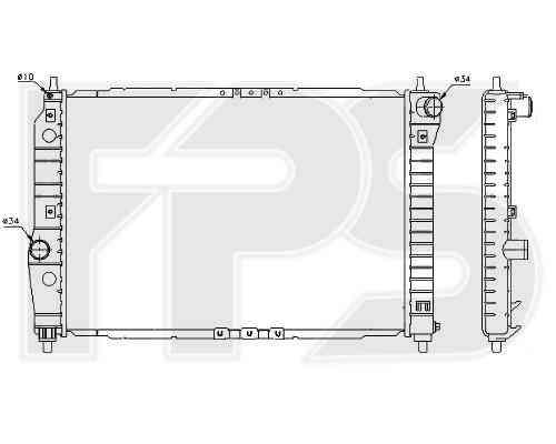 

Радиатор охлаждения Chevrolet Aveo 2004-2006 SDN / HB (T200) (FPS)