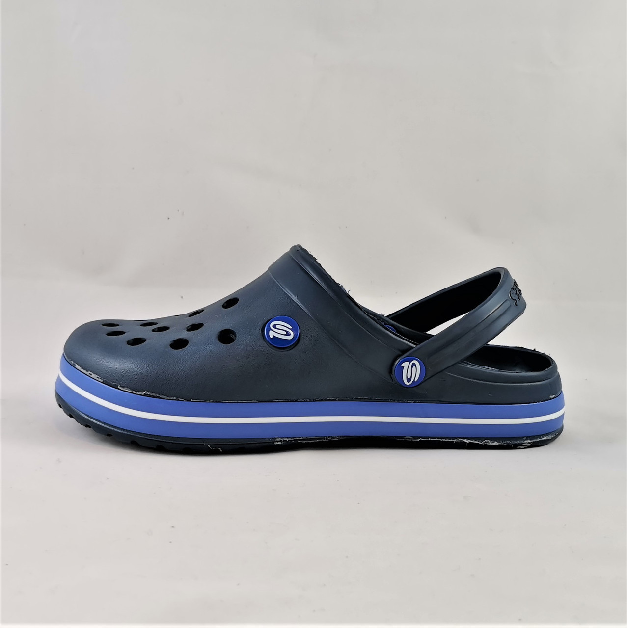 

Мужские Тапочки CROCS Синие Кроксы Шлёпки (размеры: 44,45)