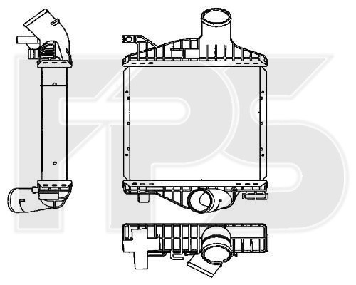 

Интеркулер (кулёк) Mercedes-Benz Vito W638 (AVA) FP 46 T88