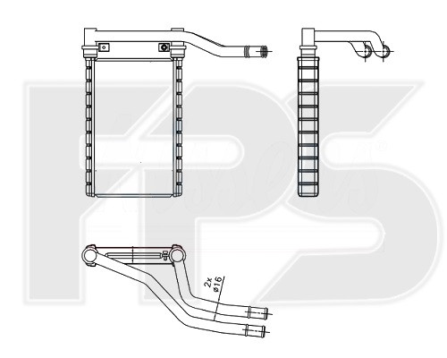 

Радиатор отопителя Suzuki SX4, Fiat Sedici (AVA)