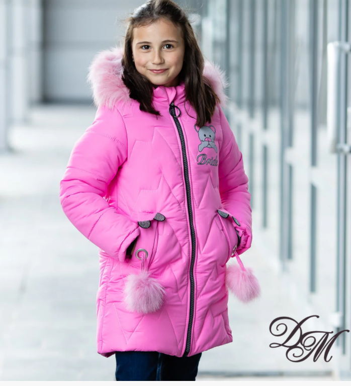 

Куртки зимние для девочек Arsi Bear Pink 32