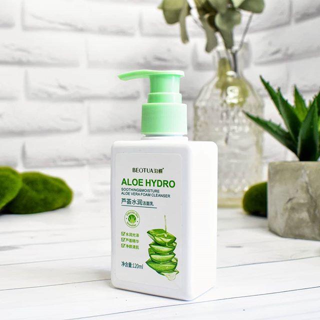 

Гель-пенка для умывания BEOTUA ALOE VERA HYDRO FOAM CLEANSER с соком Алоэ Вера 120 мл