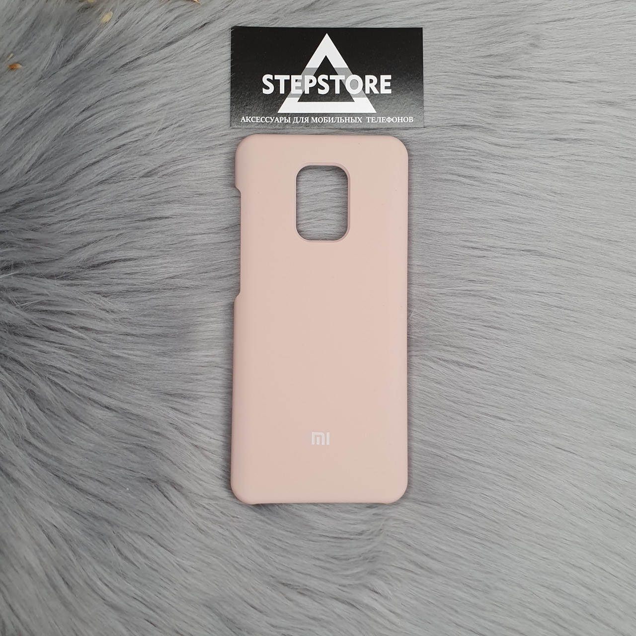 

Чехол Silicone case Xiaomi Redmi note 9s 9 pro Люкс Качество противоударный с микрофиброй софт тач Pink Sand