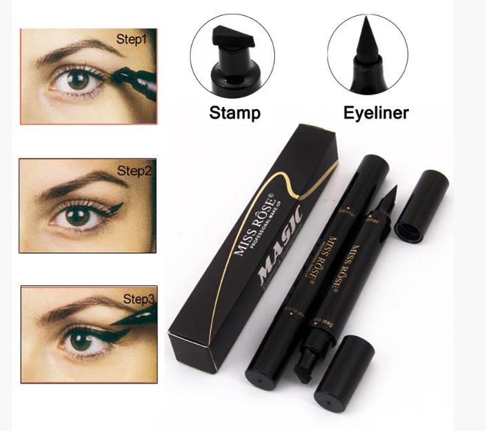 

Двухсторонняя подводка штамп для глаз Magic Eyeliner Seal eyeliner Aiyi, Черный