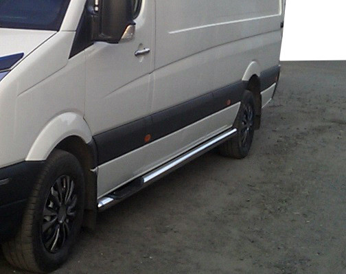 

Opel Movano 2004 Боковые трубы на длинную базу / Боковые пороги Опель Мовано