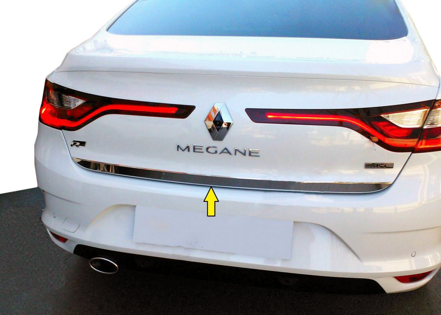 

Renault Megane IV Sedan Кромка багажника OmsaLine / Накладки на крышку багажника Рено Меган