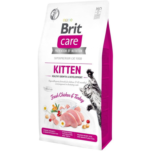 

Сухой корм для котят Brit Care Cat GF Kitten HGrowth and Development 2 кг