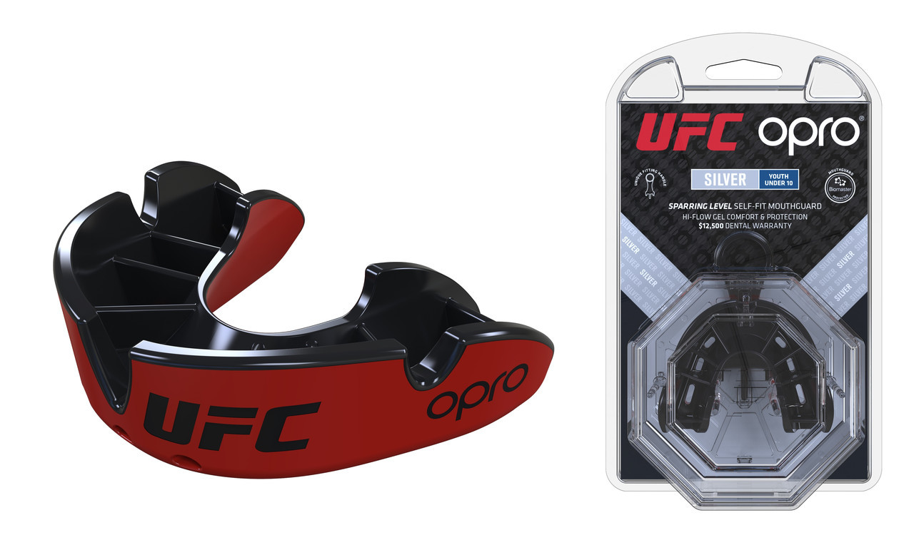 

Капа Opro Junior Silver Ufc Hologram Red-Black SKL24-145164