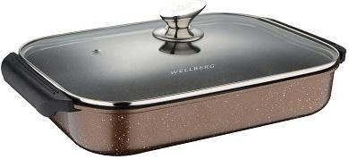 

Сотейник Wellberg Kasian Brown 32х25см з мармуровим покриттям