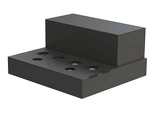 Шасі лампового підсилювача звуку, модель 7x_UNIVERSAL v.06.03.2021 (Ш364 Г334 В176(66)) чорний, RAL9005(Black