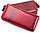 Красный женский кошелек в лаке на молнии ST Leather, фото 4