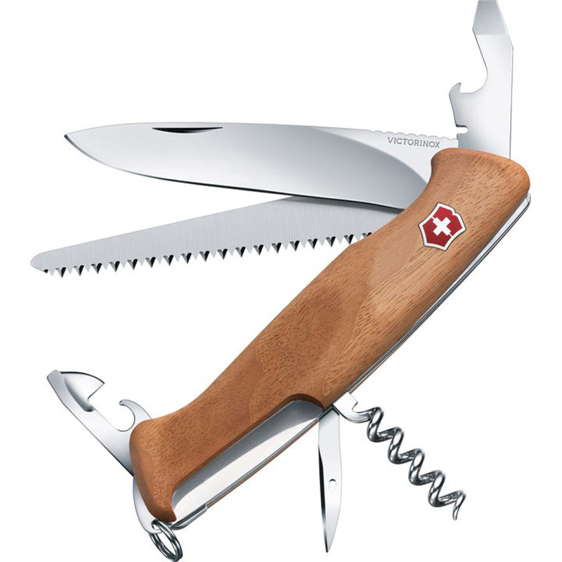 

Нож складной, мультитул Victorinox Rangerwood 55 (130мм, 10 функций), дерево 0.9561.63, Коричневый