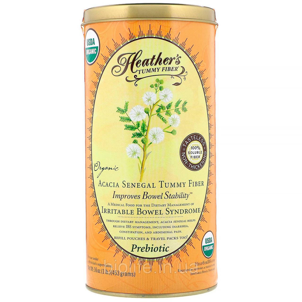 

Heather's Tummy Care, Tummy Fiber, растворимая клетчатка органической сенегальской акации, 453 г (16 унций
