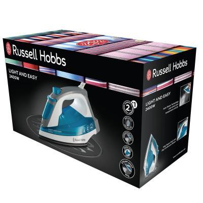 

✅Утюг Russell Hobbs 23590-56 с подачей пара,2400 Вт,антипригарное покрытие,90 г/мин| праска (Гарантия 12 мес), Белый