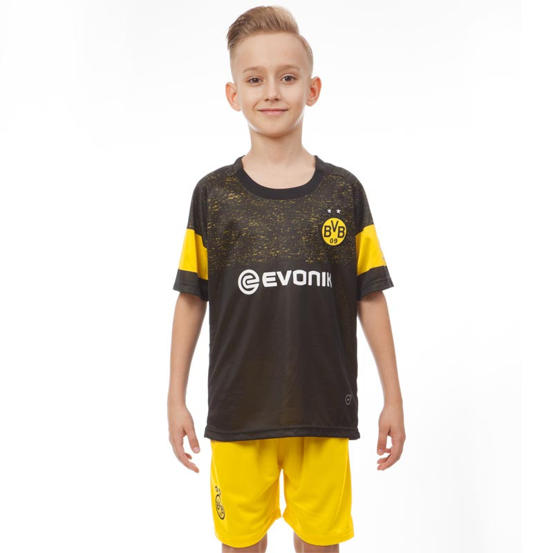 

Форма футбольная детская BORUSSIA DORTMUND гостевая 2019 SP-Planeta CO-7299 (р-р 20-28-6-14лет, 110-155см