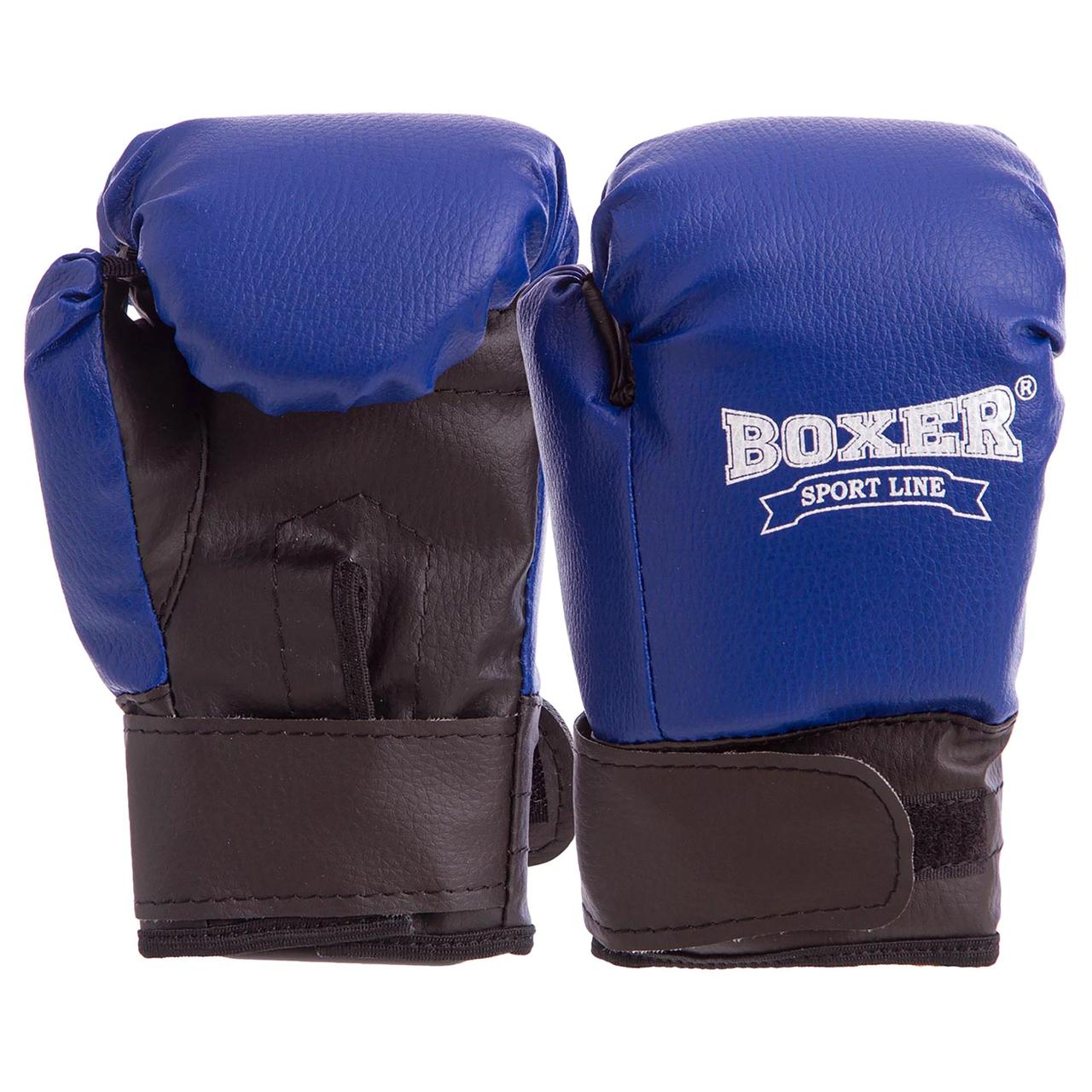 

Перчатки боксерские детские на липучке BOXER 2026 (кожвинил, р-р 4oz, цвета в ассортименте), Красный