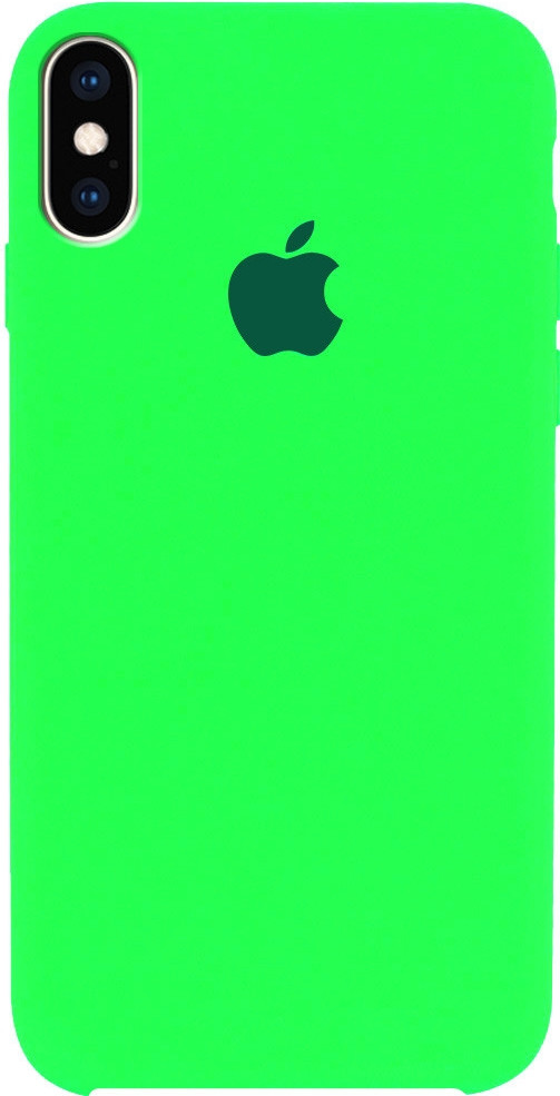 

Чехол Silicone Case (AA) для Apple iPhone X (5.8") / XS (5.8"), Салатовый / neon green