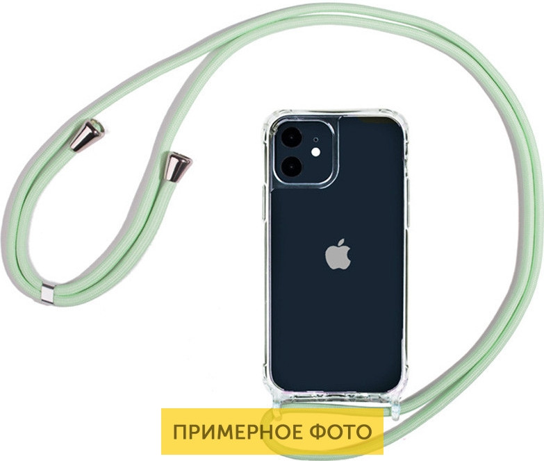 

Чехол TPU Crossbody Transparent для Apple iPhone 7 / 8 / SE (2020)(4.7"), Мятный