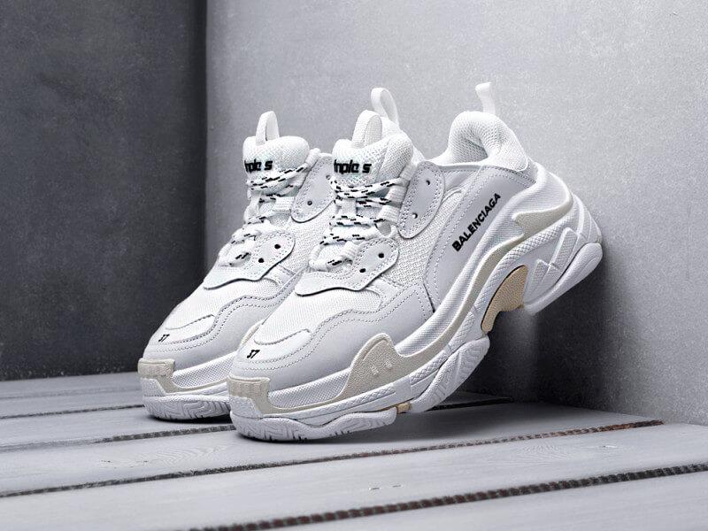

Кроссовки Balenciaga Triple S White (Кроссовки Баленсиага Трипл С белые женские и мужские размеры 36-45) 41, Белый