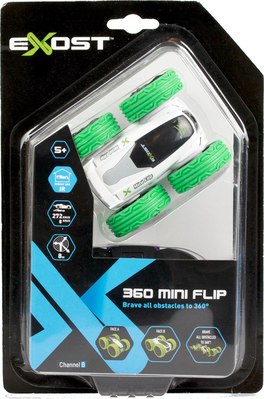 

Машинка на радиоуправлении Silverlit 360 mini flip зеленая (20143-1)