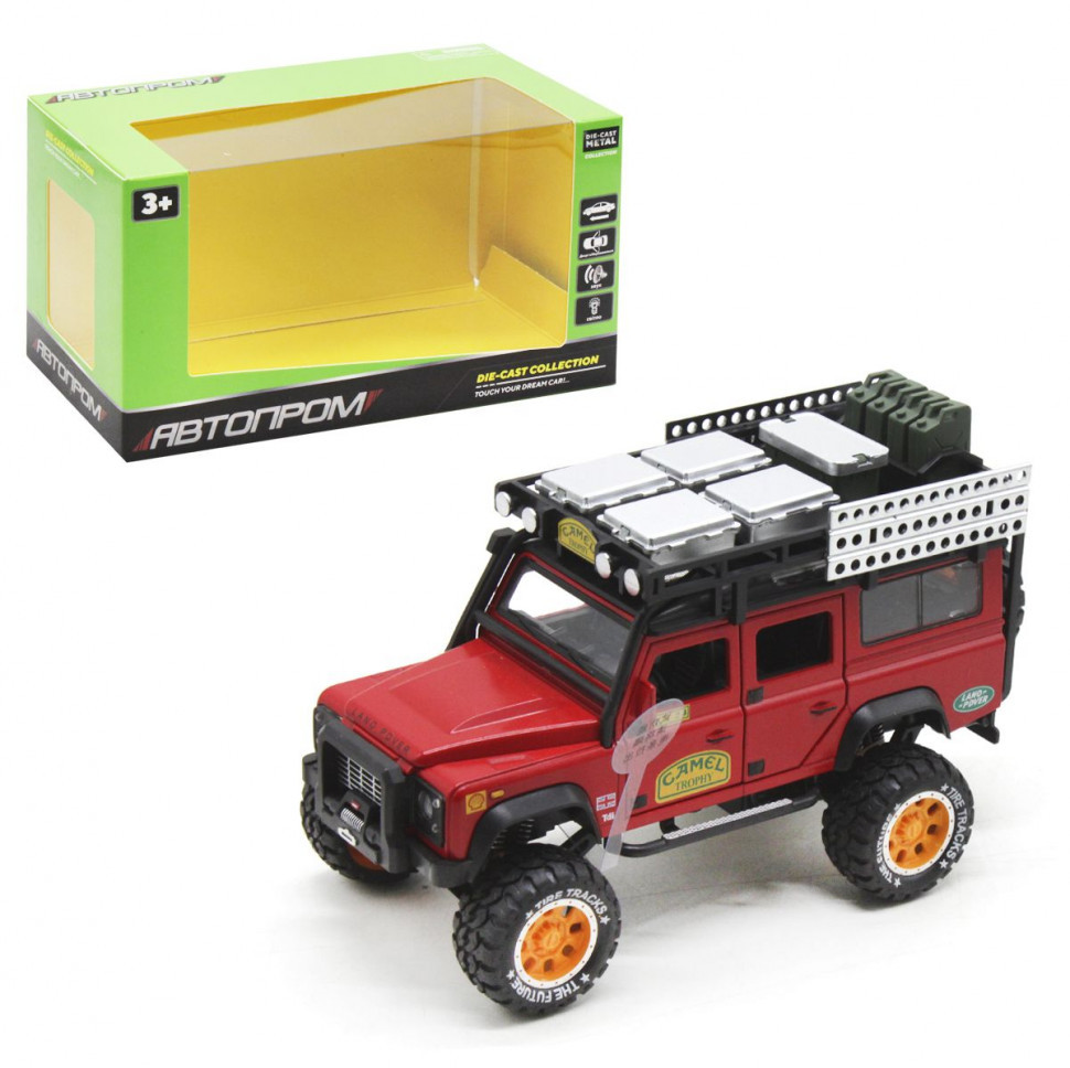 

Машина металлическая "АВТОПРОМ" 7680 Land Rover Defender (Red)