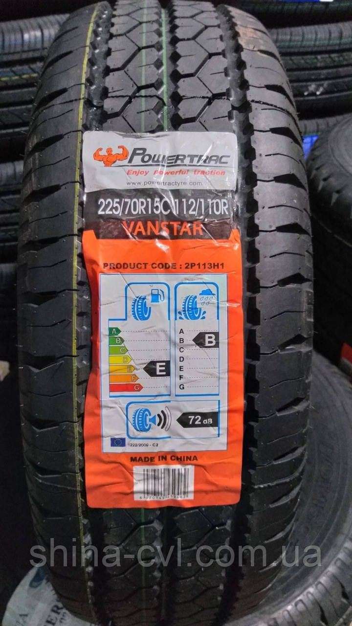 

Літні вантажні шини 225/70 R15C 112/110R POWERTRAC VANSTAR