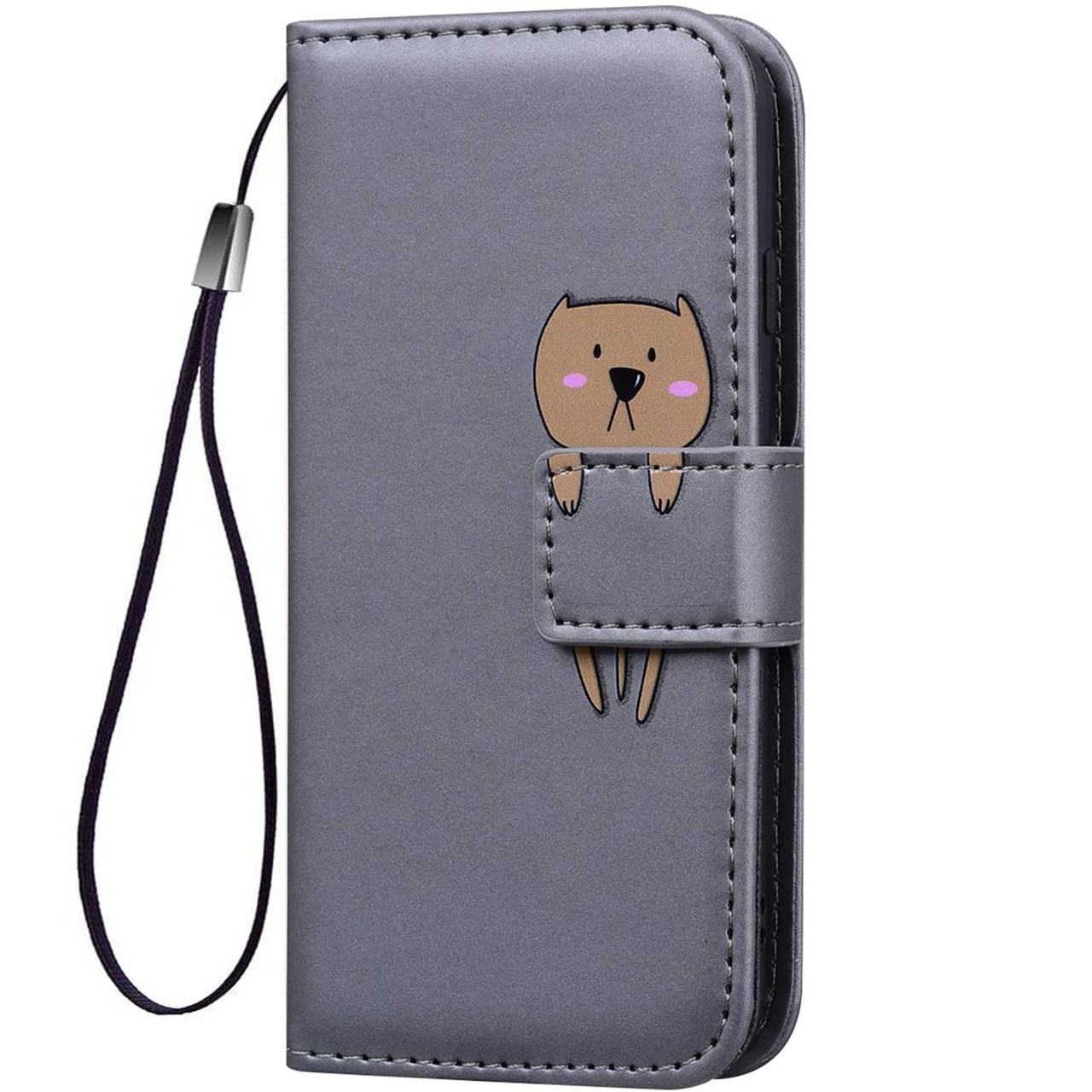 

Чехол-книжка Animal Wallet для Samsung J730 Galaxy J7 2017 Bear, Серый